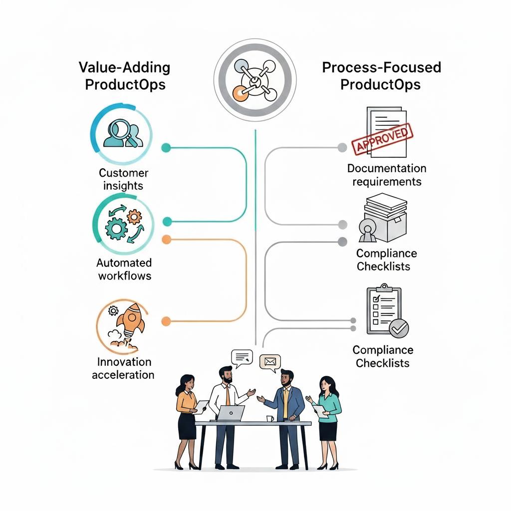 ProductOps framework and risks visualization
